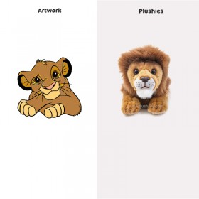 사자왕: 사실적인 봉제 초소프트 봉제 동물