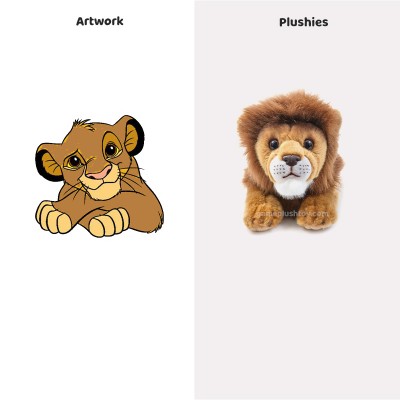 Le Roi Lion : Peluche réaliste ultra douce