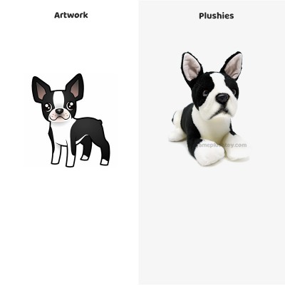 Boston Terrier Peluche Chien : Votre compagnon câlin animal en peluche chien personnalisé