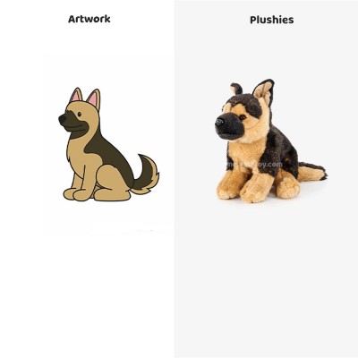 Berger allemand en peluche réaliste : votre nouveau meilleur ami