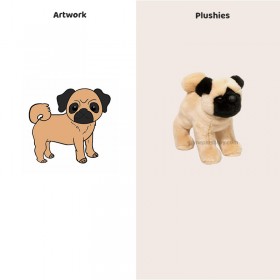 Peluche chien carlin Bardo&nbsp;: votre compagnon câlin réaliste