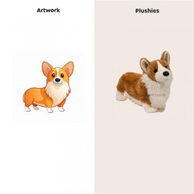 Peluche de perro Corgi: Tu adorable compañero de peluche