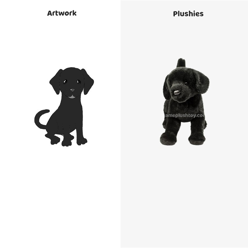 Peluche chien Chester Black Lab&nbsp;: votre fidèle compagnon