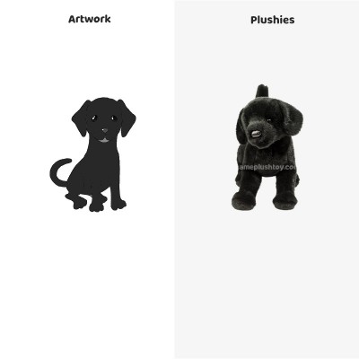 How to get Black Lab Dog Plush Stuffed Animal