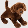 Peluche chien labrador chocolat cacao : votre doux compagnon