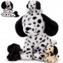 Peluche dálmata adorable y suave con manchas para niños amantes de los perros.