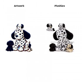 Dalmatiër Pluchen Speelgoed Schattig Zacht Gevlekte Hond Knuffeldier Speelgoed voor Kinderen Hondenliefhebbers