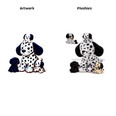 Dalmatian Plush Toy Adorable Soft Spotted Dog Stuffed Animal
