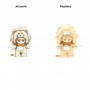 Peluche Kawaii personalizada – muñeco suave de dibujos animados con camiseta y talla opcional