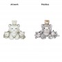 White Tiger Plush Safety Plush Mom & Son by toyard