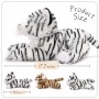 Peluche tigre blanc maman et bébé – jouet sûr pour dormir, idéal pour enfants et cadeaux de naissance