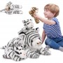 Peluche de tigre blanco mamá e hijo – juguete seguro para dormir, ideal como regalo para niños y baby shower