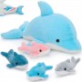 how to buy Ocean Animal Stuffed Toy Best Selling 5pcs Blue Dolphin Plush
