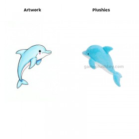 Jouet en Peluche Animal Marin Meilleure Vente 5 Pièces Ensemble de Dauphins Bleus en Peluche pour Enfants et Amoureux de l’Océan Ocean Animal Stuffed Toy Best Selling 5pcs Blue Dolphin Plush