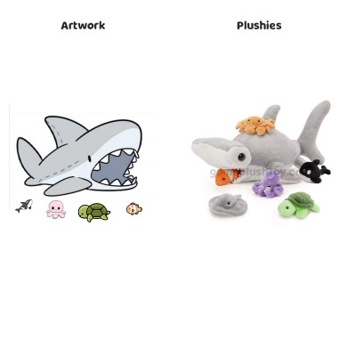 how to get Hammerhead Shark Plush Toy 7Pcs