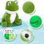 Mutter-Baby-Frosch-Plüschtierset, kuschelige Stofftiere für die Kinderzimmerdekoration
