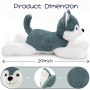 Großhandel Kuschelplüschtier Blau Grau Husky Plüschtier