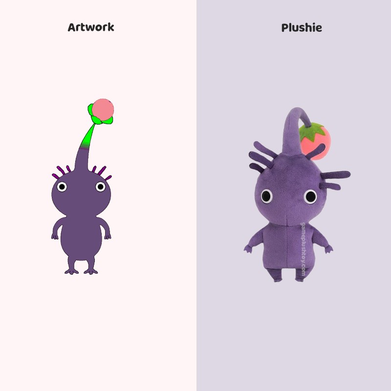 custom cute pikmin plush purple supplier