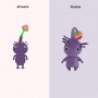 custom cute pikmin plush purple supplier