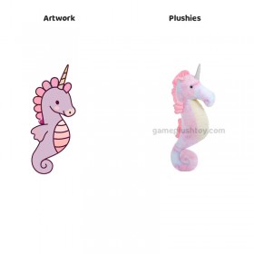 Large Seahorse Plush Toy Rainbow