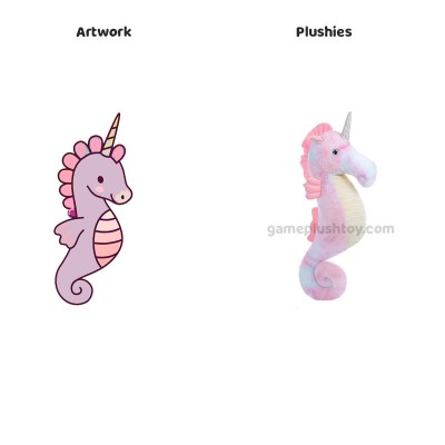 Large Seahorse Plush Toy Rainbow