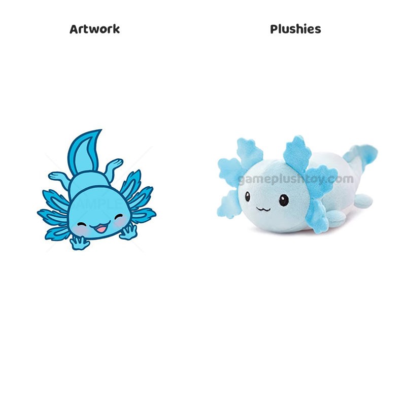 Hochwertiges Axolotl-Plüschtier-Set mit Mutter und Baby