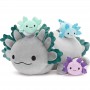 Hochwertiges Axolotl-Plüschtier-Set mit Mutter und Baby