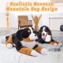Berner Sennenhund Plüschtier, sicheres Design, schokoladenbraun, weiches Stofftier