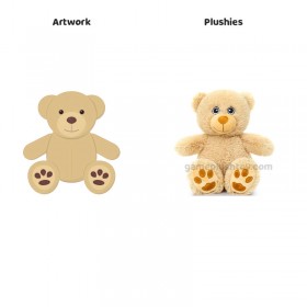 Weicher, bunter Teddybär als Plüschtier – das perfekte Kuscheltier für Babypartys und Kinderzimmer.