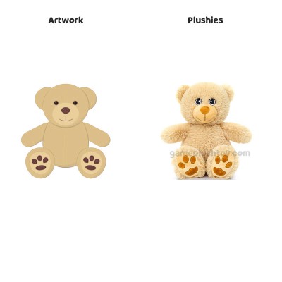 Weicher, bunter Teddybär als Plüschtier – das perfekte Kuscheltier für Babypartys und Kinderzimmer.