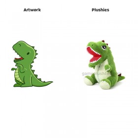 Grünes Dinosaurier-Plüschset, weiche Kuscheltiere für Eltern und Kinder, Familienzimmerdekoration, pädagogisches Plüschtier