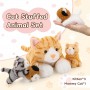 how to find Interactive Plush Toy Gift 4-Piece Cute Yellow Mom & 3 Kittens Plush
