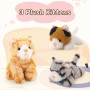 how to buy Interactive Plush Toy Gift 4-Piece Cute Yellow Mom & 3 Kittens Plush