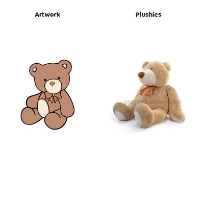 5ft Light Brown Super Soft Giant Teddy Bear Cotton Stuffed Toy
