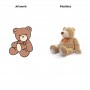 5ft Light Brown Super Soft Giant Teddy Bear Cotton Stuffed Toy