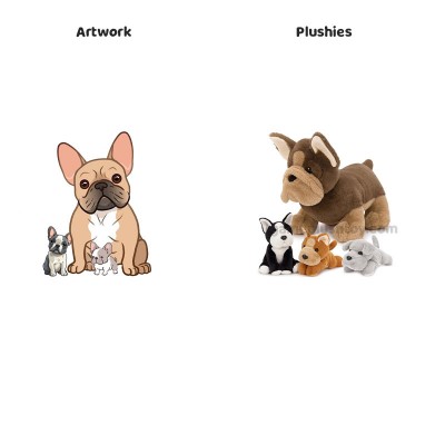 Soft Stuffed Dog Toy French Bulldog by Toyard