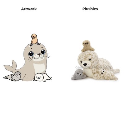 Sea Seal Plushie Family Set by Toyard