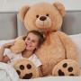 Riesiger Teddybär, 1,20 m groß, weiches Baumwollplüschtier, ideal für Babypartys und andere Feiern