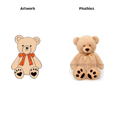 Riesiger Teddybär, 1,20 m groß, weiches Baumwollplüschtier, ideal für Babypartys und andere Feiern