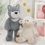 クリスマスストッキング用詰め物 柔らかいぬいぐるみ オオカミと羊のぬいぐるみ ふわふわのおもちゃ お子様の誕生日パーティーギフトに
