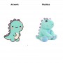 Cute Dino Gift New Design Emotional Soothing