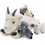 how to get Fluffy Goat Plush Toy Family Stuffed Animal