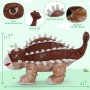Ankylosaurus Plüschtier Premium Weiches Plüschtier Mutter & Baby Spielzeugset für Kleinkinder, Weihnachten