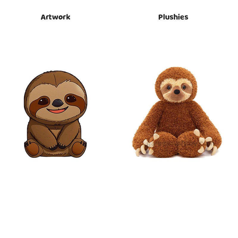 Langarmiges Faultier-Plüschtier, weiches Kuscheltier, Geschenk für Jungen, Mädchen und beste Freunde