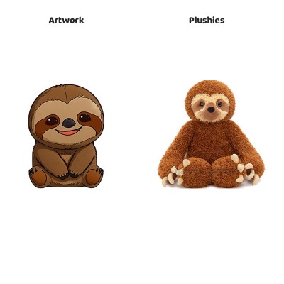 Langarmiges Faultier-Plüschtier, weiches Kuscheltier, Geschenk für Jungen, Mädchen und beste Freunde