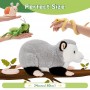 Realistisches Opossum-Plüschtier, weiche magnetische Maus, große Ratte, Schnecke, Gottesanbeterin und Schlange als Plüschtiere