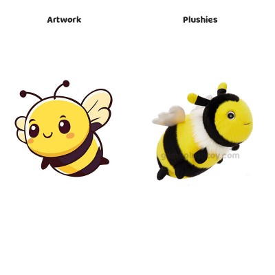 Glow Plush Bee Toy Adorable Night Light