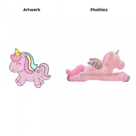 Pink Unicorn Plush Toy Plush Animal