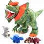 Premium-Dinosaurier-Geburtstagsgeschenk: Beliebtes weiches Plüschtier, Jurassic Park, kuscheliger Dilophosaurus
