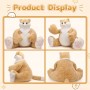 Giant Ginger Cat Plush Toy Cuddly Gift by toyard